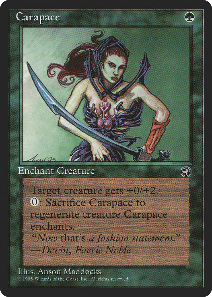 Carapace (HML-84B) - Homelands - Premium MTG Single from Wizards of the Coast - Just $0.08! Shop now at Game Crave Tournament Store