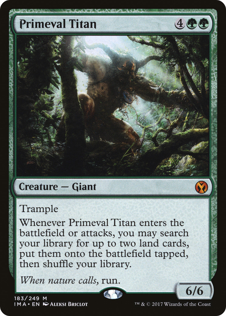 Primeval Titan (IMA-183) - Iconic Masters - Premium MTG Single from Wizards of the Coast - Just $3.99! Shop now at Game Crave Tournament Store