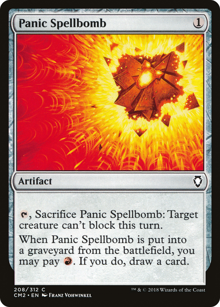 Panic Spellbomb (CM2-208) - Commander Anthology Volume II - Premium MTG Single from Wizards of the Coast - Just $0.08! Shop now at Game Crave Tournament Store
