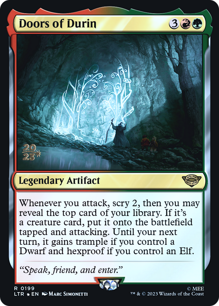 Doors of Durin (PLTR-199S) - Tales of Middle-earth Promos Foil - Premium MTG Single from Wizards of the Coast - Just $1.66! Shop now at Game Crave Tournament Store