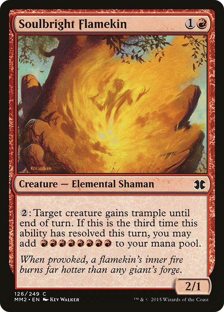 Soulbright Flamekin (MM2-126) - Modern Masters 2015 - Premium MTG Single from Wizards of the Coast - Just $0.08! Shop now at Game Crave Tournament Store