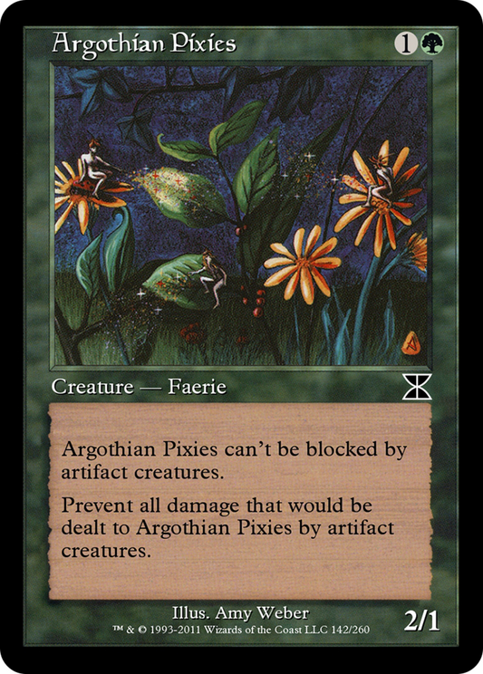 Argothian Pixies (ME4-142) - Masters Edition IV - Premium MTG Single from Wizards of the Coast - Just $0! Shop now at Game Crave Tournament Store
