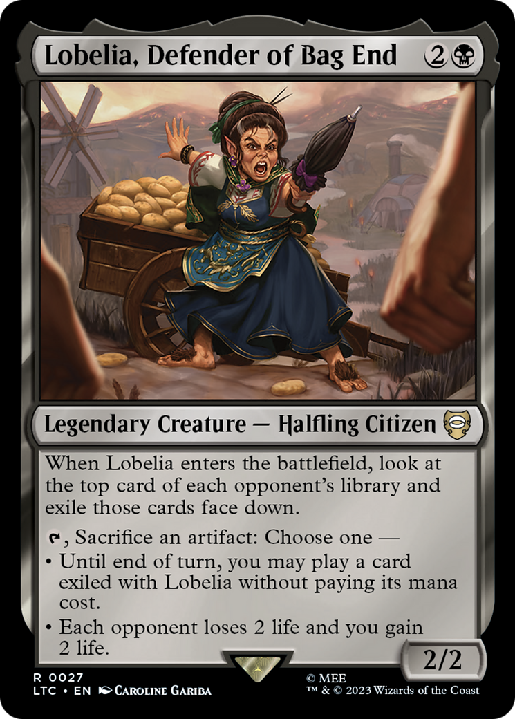 Lobelia, Defender of Bag End (LTC-027) - Tales of Middle-earth Commander - Premium MTG Single from Wizards of the Coast - Just $0.08! Shop now at Game Crave Tournament Store