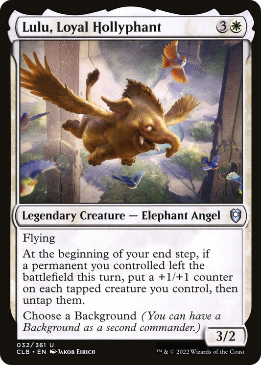 Lulu, Loyal Hollyphant (CLB-032) - Commander Legends: Battle for Baldur's Gate - Premium MTG Single from Wizards of the Coast - Just $0.08! Shop now at Game Crave Tournament Store