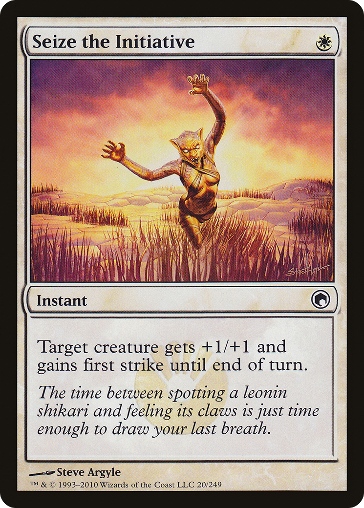 Seize the Initiative (SOM-020) - Scars of Mirrodin - Premium MTG Single from Wizards of the Coast - Just $0.08! Shop now at Game Crave Tournament Store