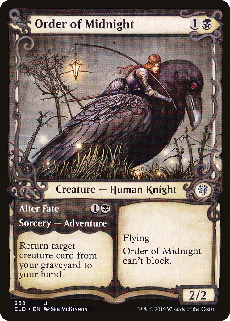 Order of Midnight // Alter Fate (ELD-288) - Throne of Eldraine: (Showcase) Foil - Premium MTG Single from Wizards of the Coast - Just $0.20! Shop now at Game Crave Tournament Store