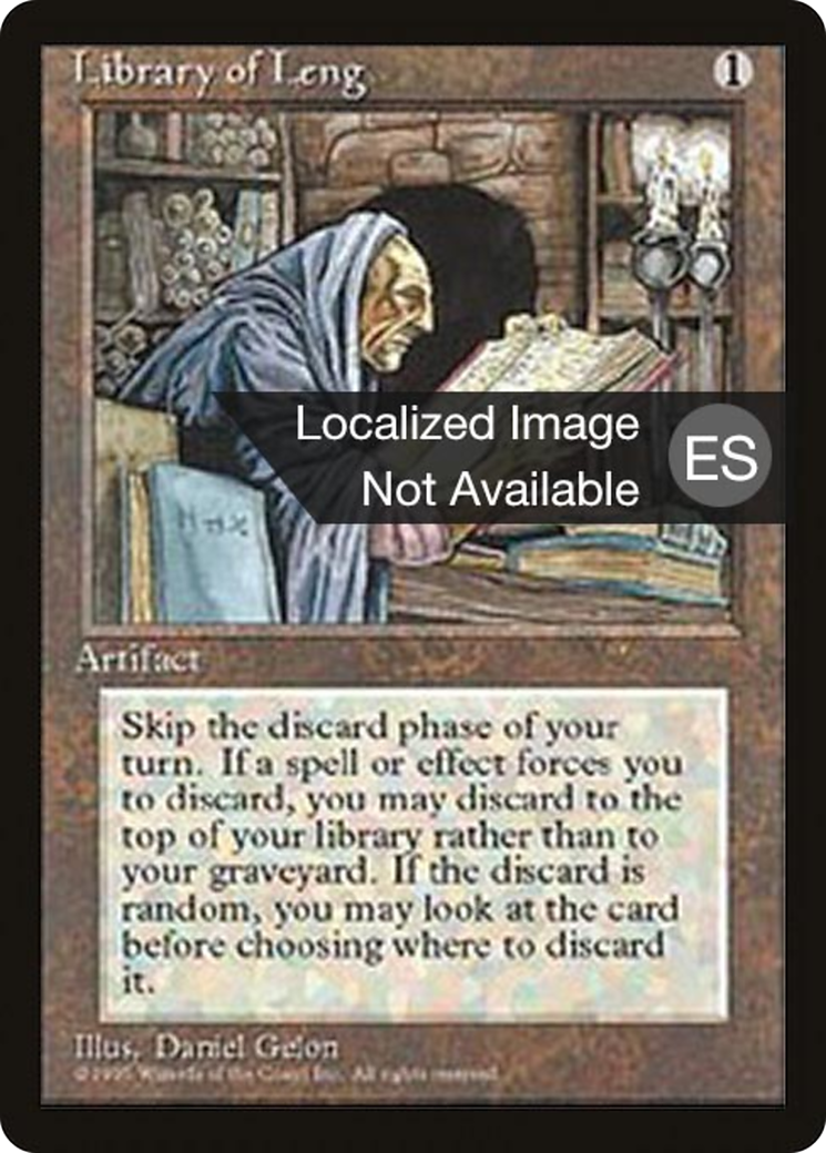 Library of Leng (4BB-333) - Fourth Edition Foreign Black Border - Premium MTG Single from Wizards of the Coast - Just $1.68! Shop now at Game Crave Tournament Store