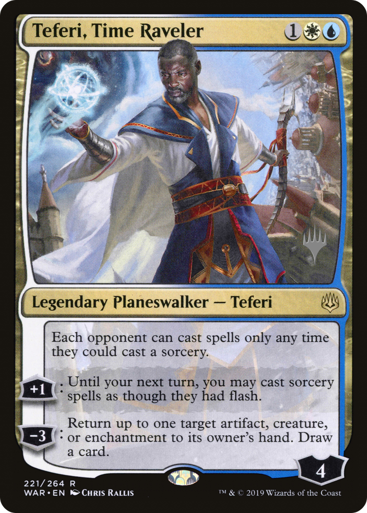 Teferi, Time Raveler (PWAR-221P) - War of the Spark Promos - Premium MTG Single from Wizards of the Coast - Just $0.89! Shop now at Game Crave Tournament Store