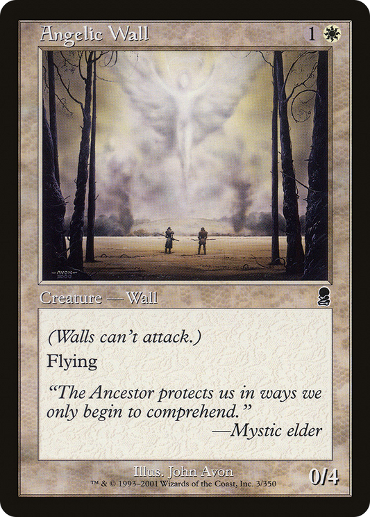 Angelic Wall (ODY-003) - Odyssey - Premium MTG Single from Wizards of the Coast - Just $0.08! Shop now at Game Crave Tournament Store