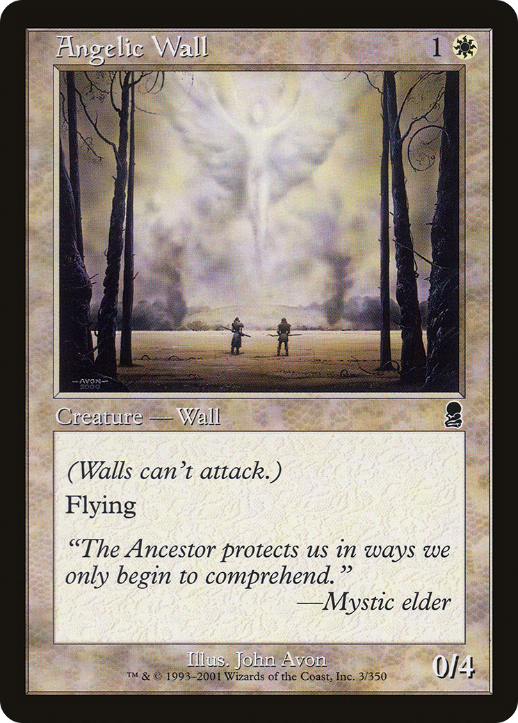 Angelic Wall (ODY-003) - Odyssey Foil - Premium MTG Single from Wizards of the Coast - Just $0.58! Shop now at Game Crave Tournament Store