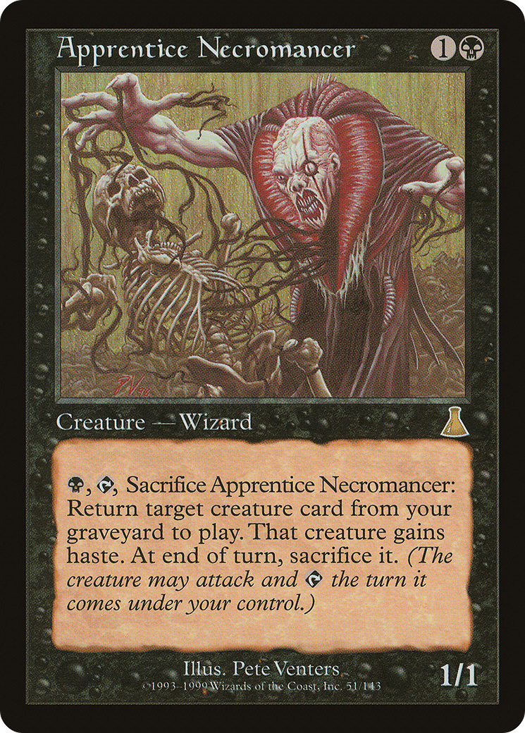 Apprentice Necromancer (UDS-051) - Urza's Destiny Foil - Premium MTG Single from Wizards of the Coast - Just $17.17! Shop now at Game Crave Tournament Store