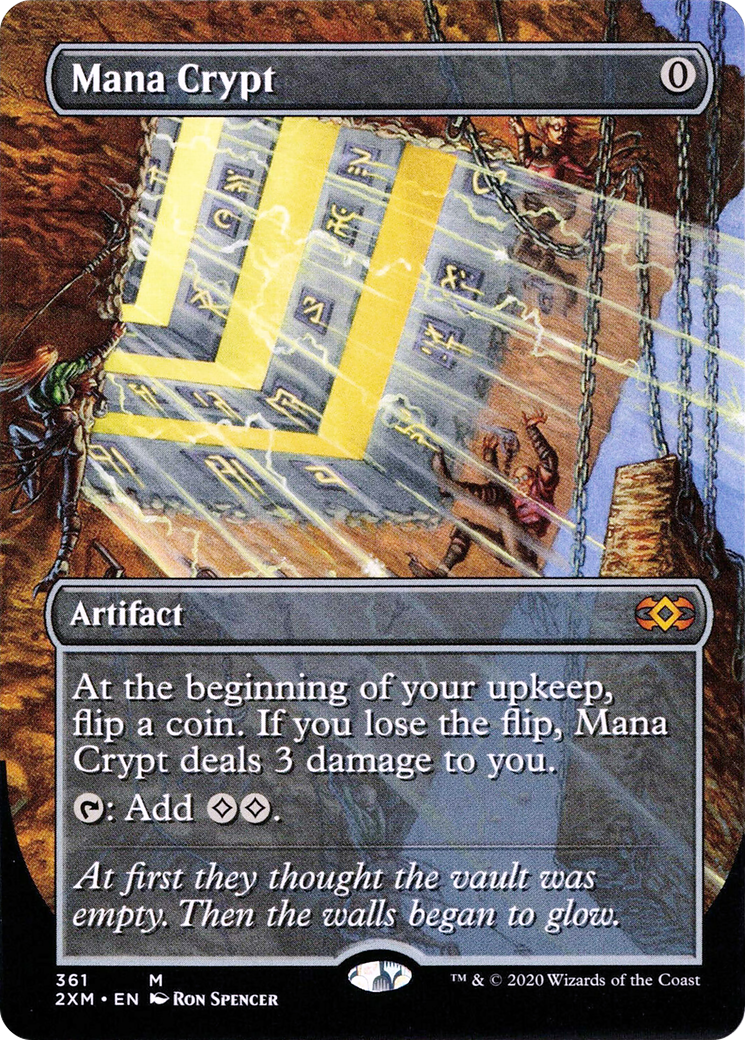 Mana Crypt (2XM-361) - Double Masters (Borderless) Foil - Premium MTG Single from Wizards of the Coast - Just $37.32! Shop now at Game Crave Tournament Store