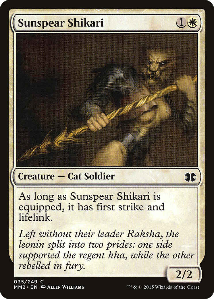 Sunspear Shikari (MM2-035) - Modern Masters 2015 Foil - Premium MTG Single from Wizards of the Coast - Just $0.08! Shop now at Game Crave Tournament Store