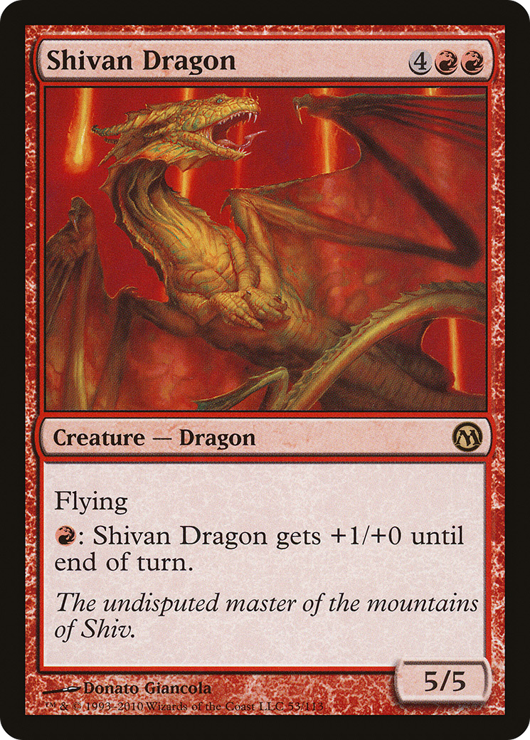 Shivan Dragon (DPA-053) - Duels of the Planeswalkers - Premium MTG Single from Wizards of the Coast - Just $0.09! Shop now at Game Crave Tournament Store