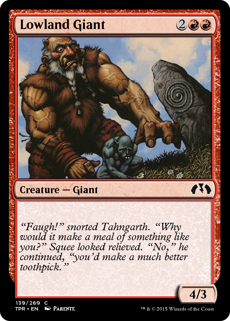 Lowland Giant (TPR-139) - Tempest Remastered Foil - Premium MTG Single from Wizards of the Coast - Just $0! Shop now at Game Crave Tournament Store