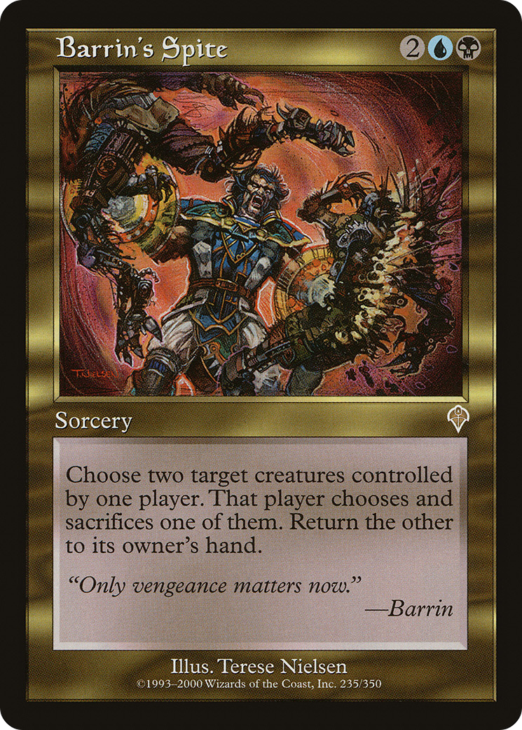 Barrin's Spite (INV-235) - Invasion - Premium MTG Single from Wizards of the Coast - Just $0.08! Shop now at Game Crave Tournament Store