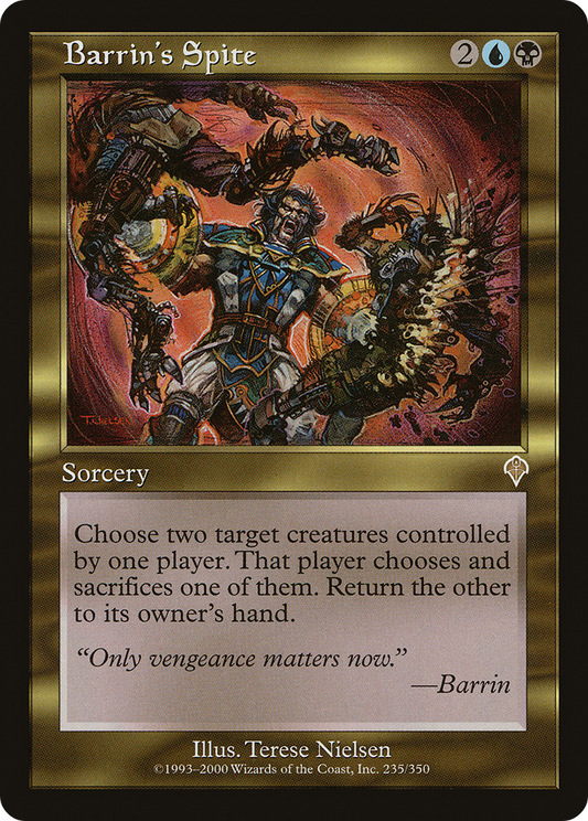 Barrin's Spite (INV-235) - Invasion Foil - Premium MTG Single from Wizards of the Coast - Just $1.67! Shop now at Game Crave Tournament Store