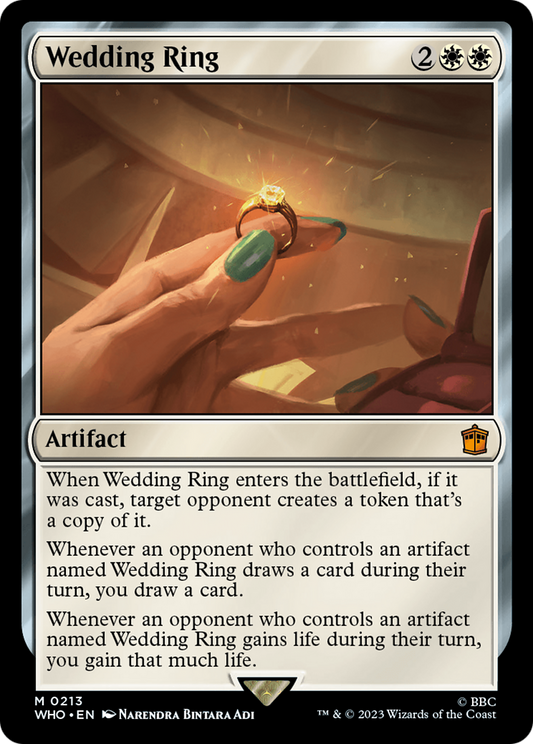 Wedding Ring (WHO-213) - Doctor Who - Premium MTG Single from Wizards of the Coast - Just $1.13! Shop now at Game Crave Tournament Store
