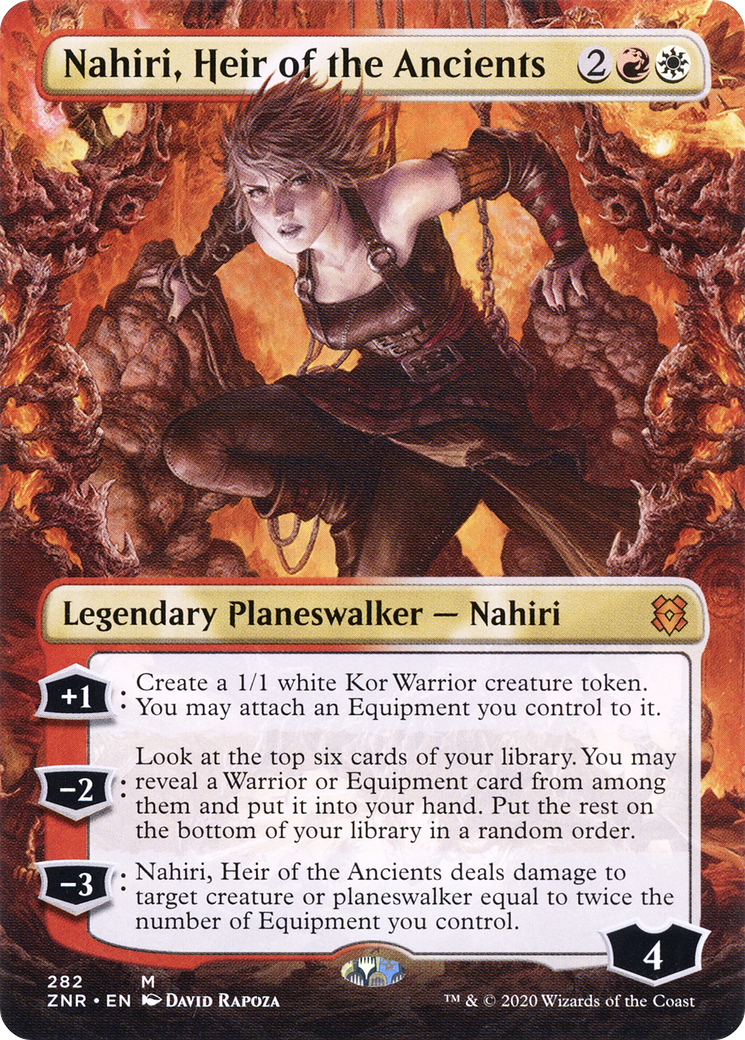 Nahiri, Heir of the Ancients (ZNR-282) - Zendikar Rising (Borderless) - Premium MTG Single from Wizards of the Coast - Just $0.17! Shop now at Game Crave Tournament Store