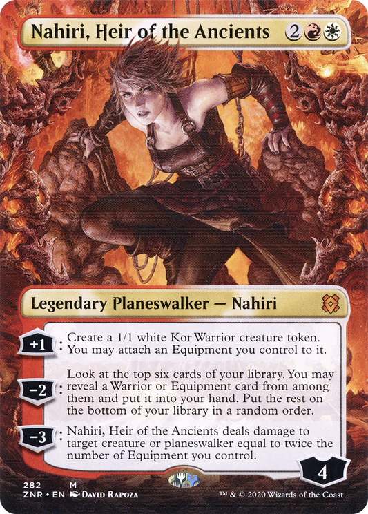 Nahiri, Heir of the Ancients (ZNR-282) - Zendikar Rising (Borderless) - Premium MTG Single from Wizards of the Coast - Just $0.17! Shop now at Game Crave Tournament Store