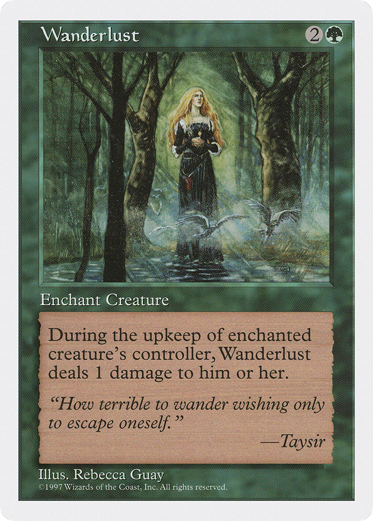 Wanderlust (5ED-339) - Fifth Edition - Premium MTG Single from Wizards of the Coast - Just $0.08! Shop now at Game Crave Tournament Store