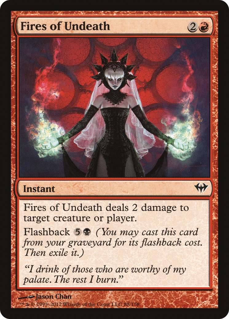 Fires of Undeath (DKA-088) - Dark Ascension - Premium MTG Single from Wizards of the Coast - Just $0.08! Shop now at Game Crave Tournament Store