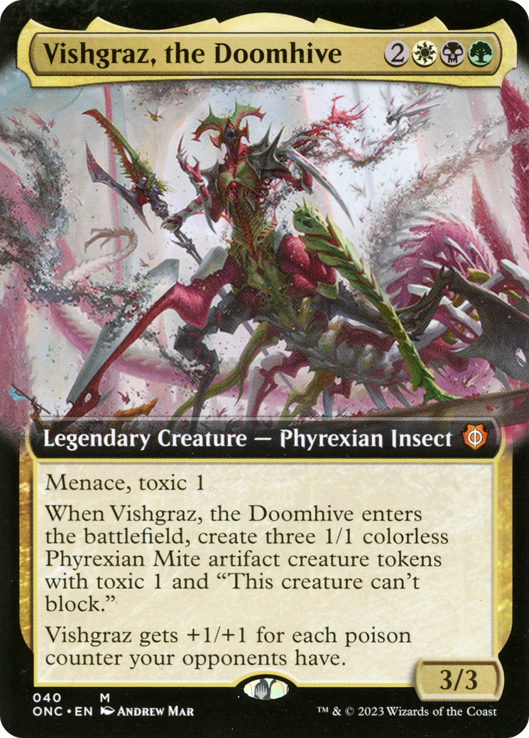 Vishgraz, the Doomhive (ONC-040) - Phyrexia: All Will Be One Commander: (Extended Art) - Premium MTG Single from Wizards of the Coast - Just $0.46! Shop now at Game Crave Tournament Store
