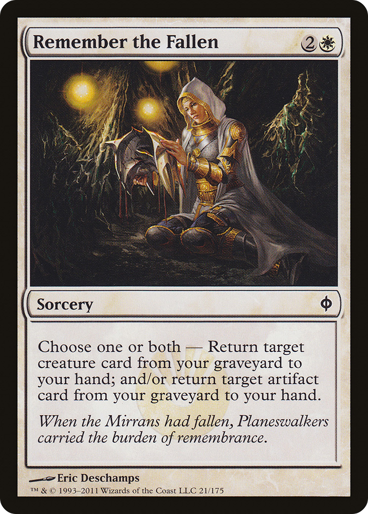 Remember the Fallen (NPH-021) - New Phyrexia - Premium MTG Single from Wizards of the Coast - Just $0.08! Shop now at Game Crave Tournament Store