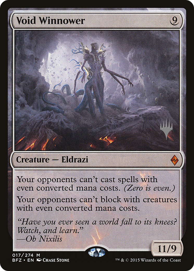 Void Winnower (PBFZ-17P) - Battle for Zendikar Promos Foil - Premium MTG Single from Wizards of the Coast - Just $15.22! Shop now at Game Crave Tournament Store