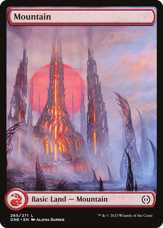 Mountain (ONE-265) - Phyrexia: All Will Be One Foil - Premium MTG Single from Wizards of the Coast - Just $0.08! Shop now at Game Crave Tournament Store