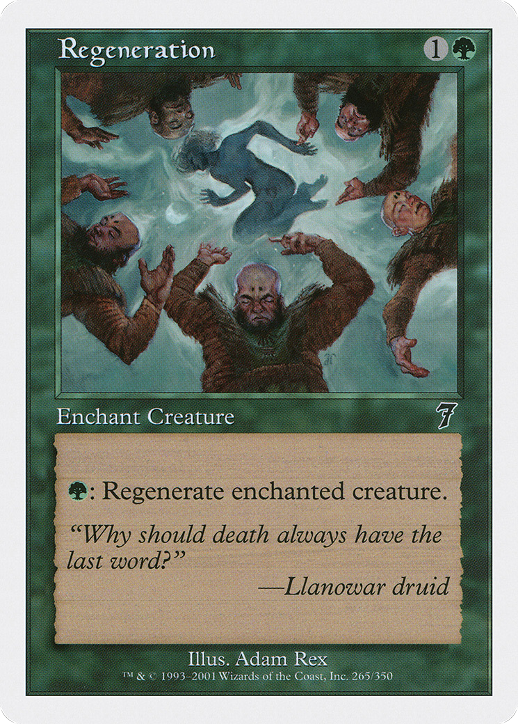 Regeneration (7ED-265) - Seventh Edition - Premium MTG Single from Wizards of the Coast - Just $0.08! Shop now at Game Crave Tournament Store