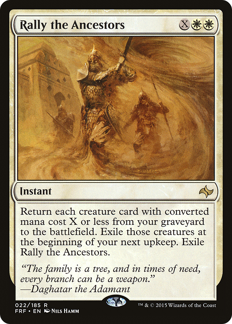 Rally the Ancestors (FRF-022) - Fate Reforged Foil - Premium MTG Single from Wizards of the Coast - Just $0.48! Shop now at Game Crave Tournament Store