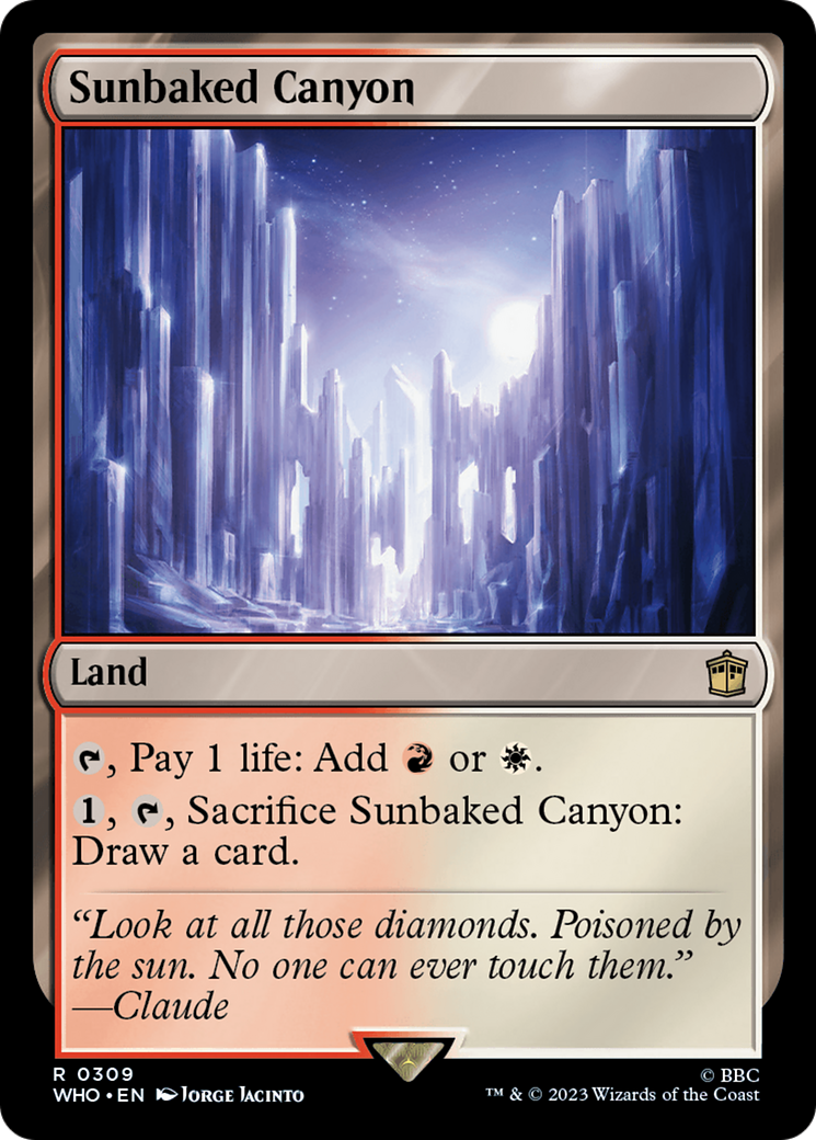 Sunbaked Canyon (WHO-309) - Doctor Who - Premium MTG Single from Wizards of the Coast - Just $0.67! Shop now at Game Crave Tournament Store