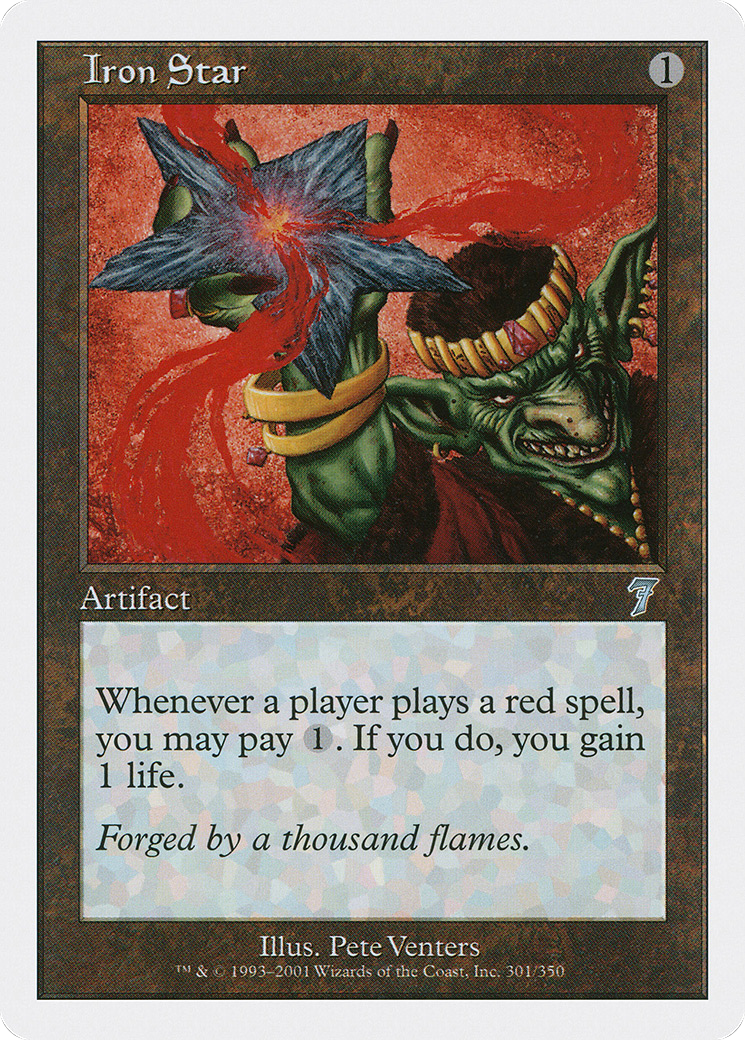 Iron Star (7ED-301) - Seventh Edition - Premium MTG Single from Wizards of the Coast - Just $0.08! Shop now at Game Crave Tournament Store