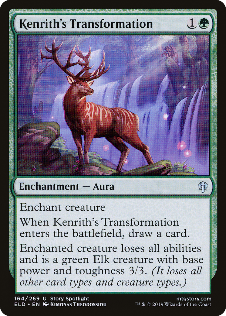 Kenrith's Transformation (ELD-164) - Throne of Eldraine Foil - Premium MTG Single from Wizards of the Coast - Just $0.66! Shop now at Game Crave Tournament Store