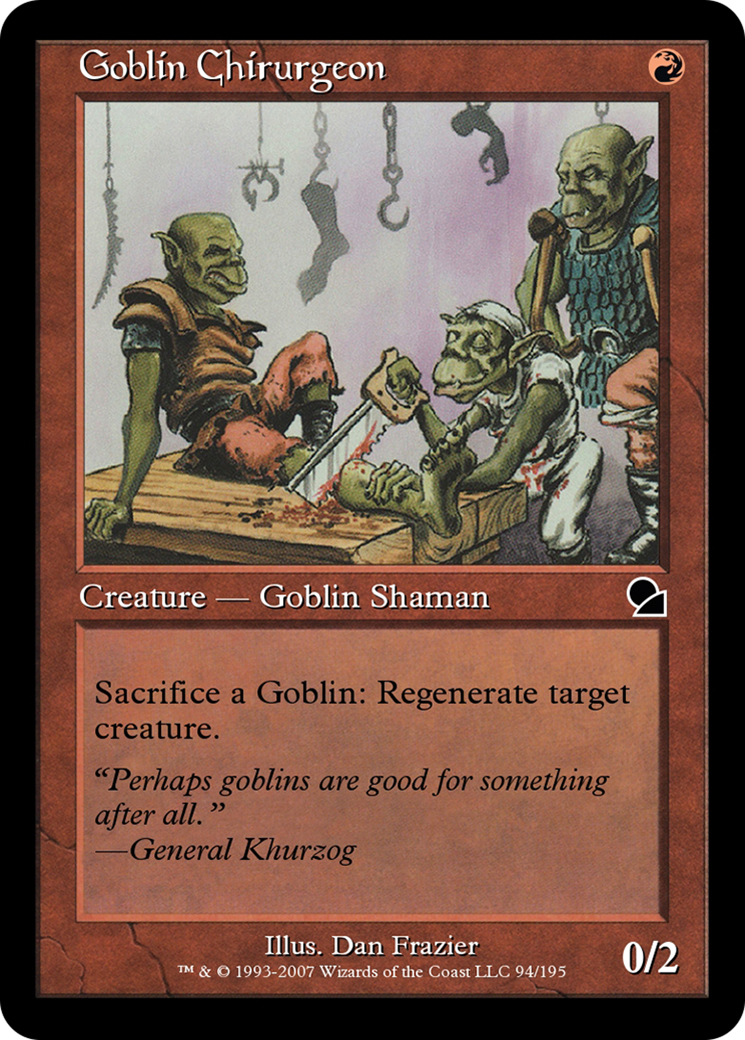 Goblin Chirurgeon (ME1-094) - Masters Edition Foil - Premium MTG Single from Wizards of the Coast - Just $0! Shop now at Game Crave Tournament Store
