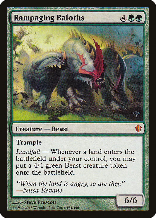 Rampaging Baloths (C13-164) - Commander 2013 - Premium MTG Single from Wizards of the Coast - Just $0.14! Shop now at Game Crave Tournament Store