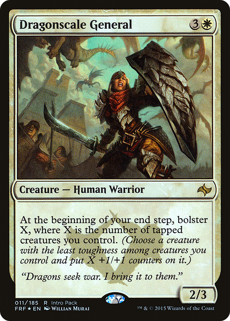 Dragonscale General (PFRF-011) - Fate Reforged Promos Foil - Premium MTG Single from Wizards of the Coast - Just $0.16! Shop now at Game Crave Tournament Store