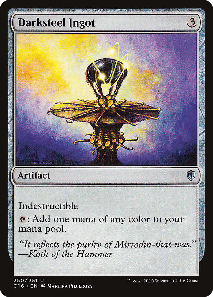 Darksteel Ingot (C16-250) - Commander 2016 - Premium MTG Single from Wizards of the Coast - Just $0.08! Shop now at Game Crave Tournament Store