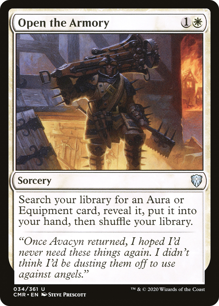 Open the Armory (CMR-034) - Commander Legends Foil - Premium MTG Single from Wizards of the Coast - Just $1.78! Shop now at Game Crave Tournament Store
