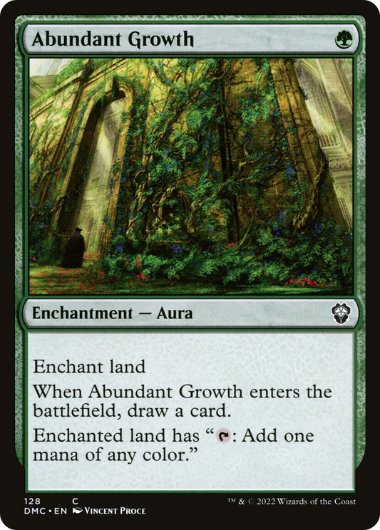 Abundant Growth (DMC-128) - Dominaria United Commander - Premium MTG Single from Wizards of the Coast - Just $0.08! Shop now at Game Crave Tournament Store