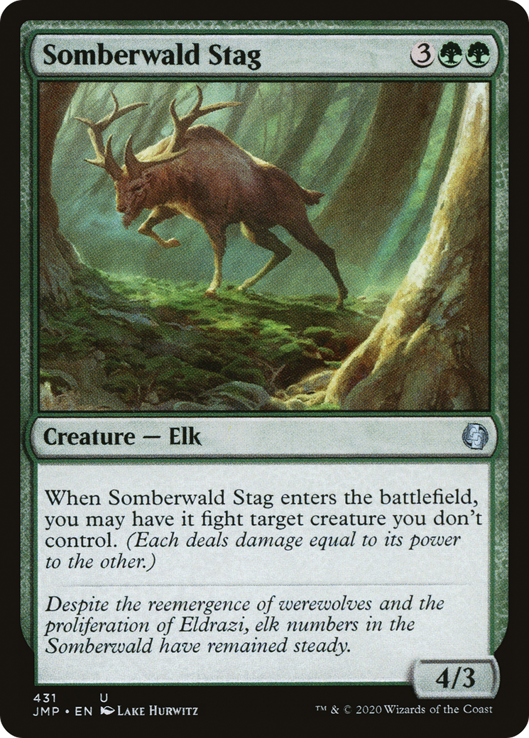 Somberwald Stag (JMP-431) - Jumpstart - Premium MTG Single from Wizards of the Coast - Just $0.08! Shop now at Game Crave Tournament Store