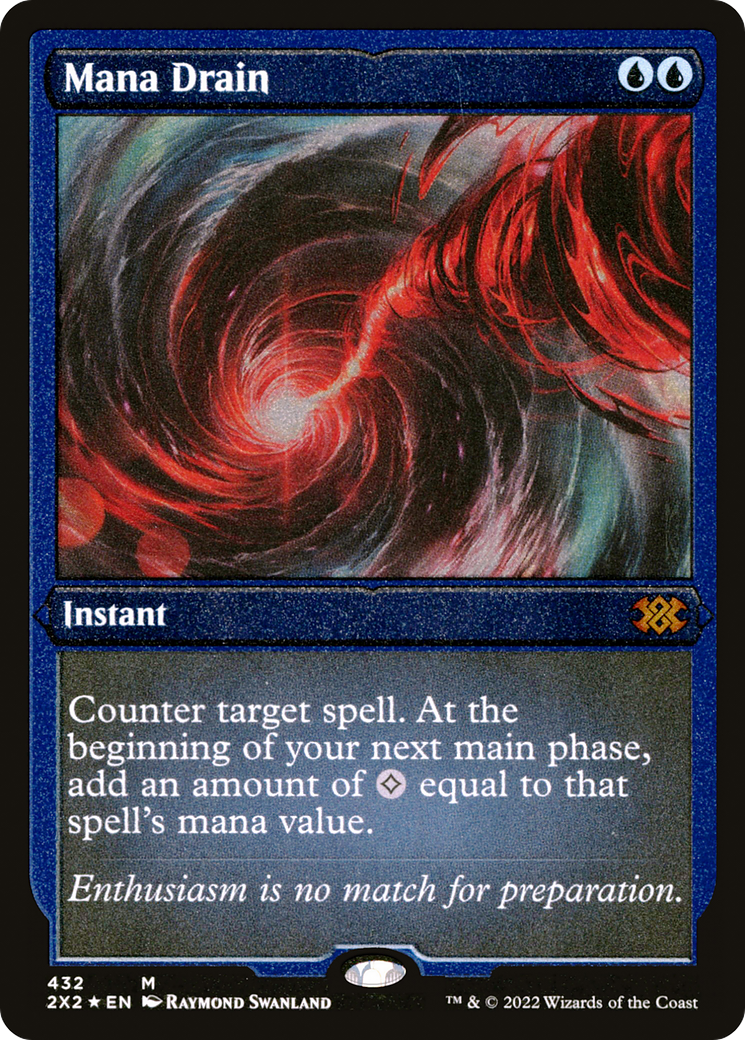 Mana Drain (2X2-432) - Double Masters 2022 Etched Foil - Premium MTG Single from Wizards of the Coast - Just $22.59! Shop now at Game Crave Tournament Store