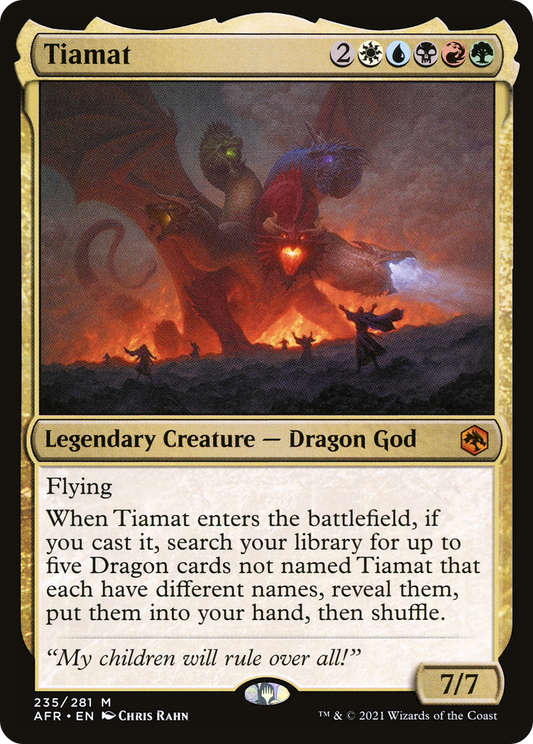 Tiamat (AFR-235) - Adventures in the Forgotten Realms - Premium MTG Single from Wizards of the Coast - Just $7.22! Shop now at Game Crave Tournament Store