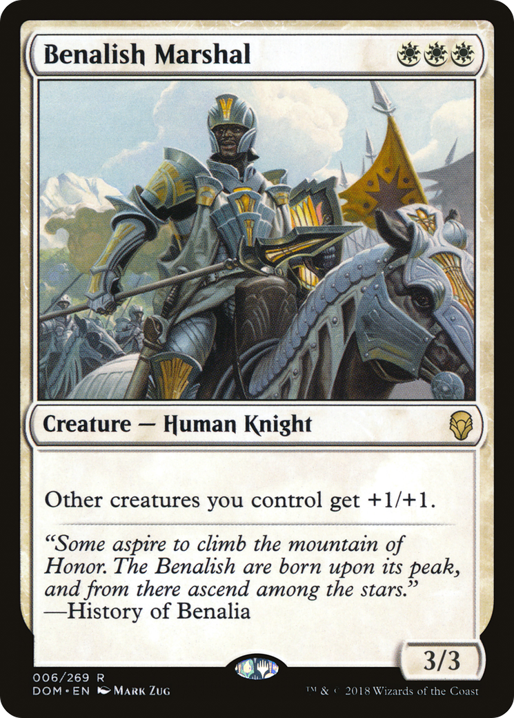 Benalish Marshal (DOM-006) - Dominaria - Premium MTG Single from Wizards of the Coast - Just $0.35! Shop now at Game Crave Tournament Store