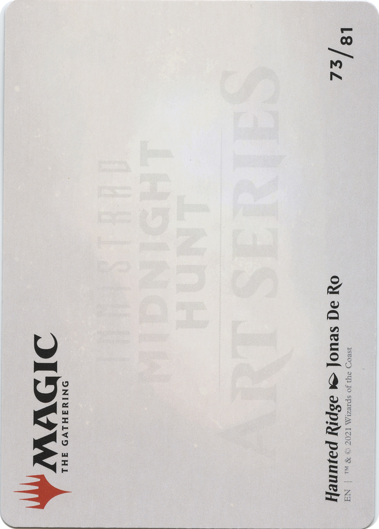 Haunted Ridge // Haunted Ridge (AMID-073) - Midnight Hunt Art Series (Borderless) Foil - Premium MTG Single from Wizards of the Coast - Just $0! Shop now at Game Crave Tournament Store