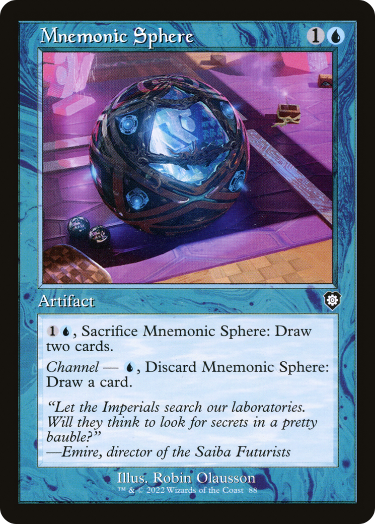 Mnemonic Sphere (BRC-088) - The Brothers' War Commander - Premium MTG Single from Wizards of the Coast - Just $0.08! Shop now at Game Crave Tournament Store