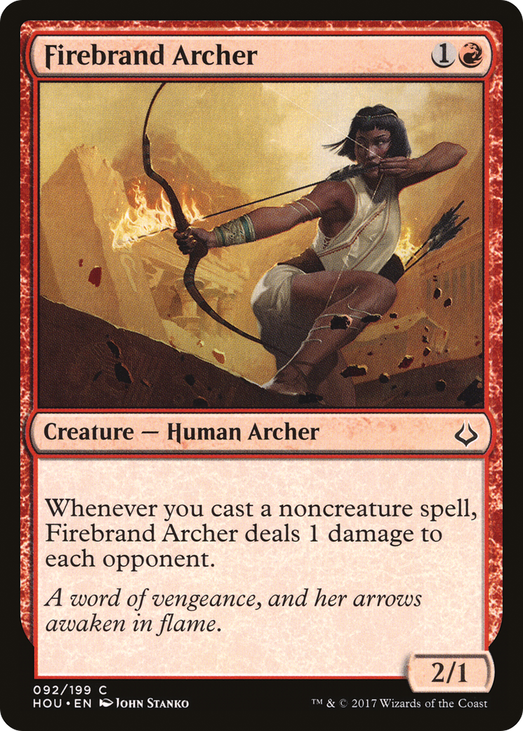 Firebrand Archer (HOU-092) - Hour of Devastation - Premium MTG Single from Wizards of the Coast - Just $0.08! Shop now at Game Crave Tournament Store