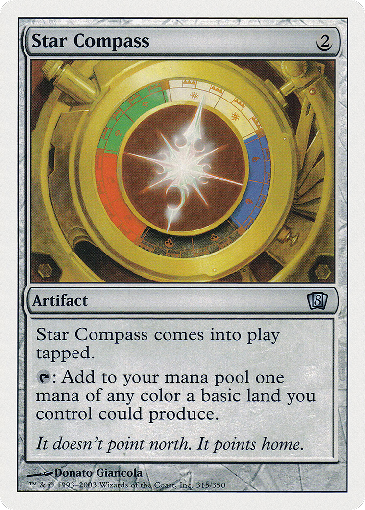 Star Compass (8ED-315) - Eighth Edition - Premium MTG Single from Wizards of the Coast - Just $0.18! Shop now at Game Crave Tournament Store