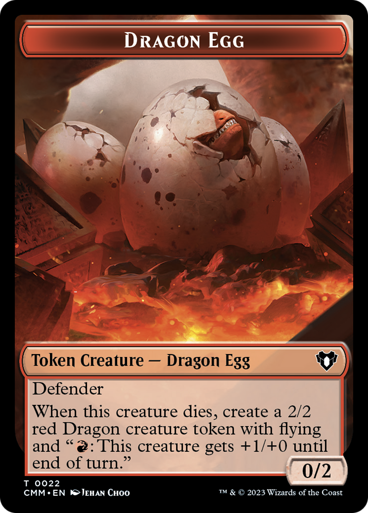 Dragon Egg (TCMM-022) - Commander Masters Tokens Foil - Premium MTG Single from Wizards of the Coast - Just $0! Shop now at Game Crave Tournament Store